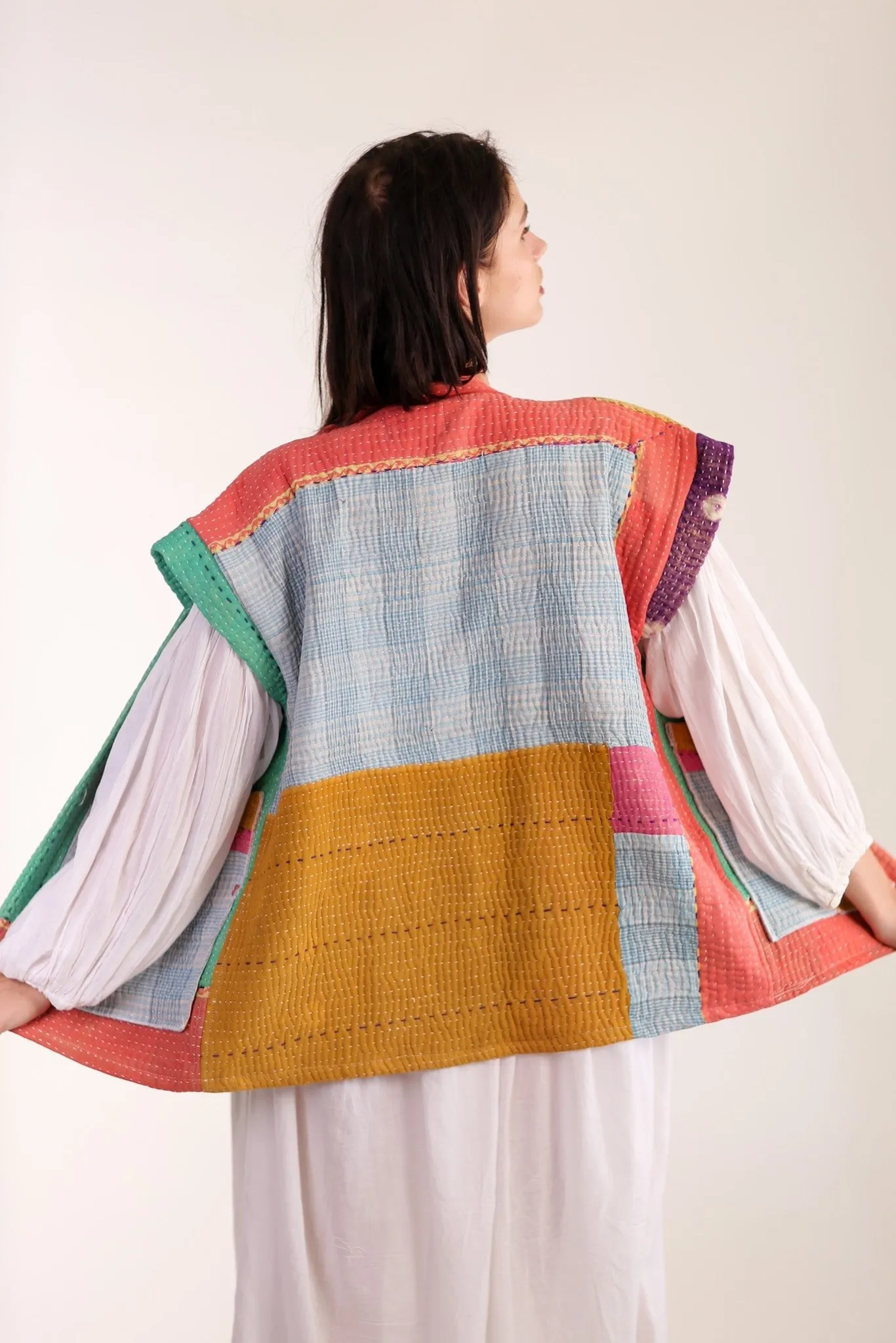 KANTHA QUILT VEST HENISSA