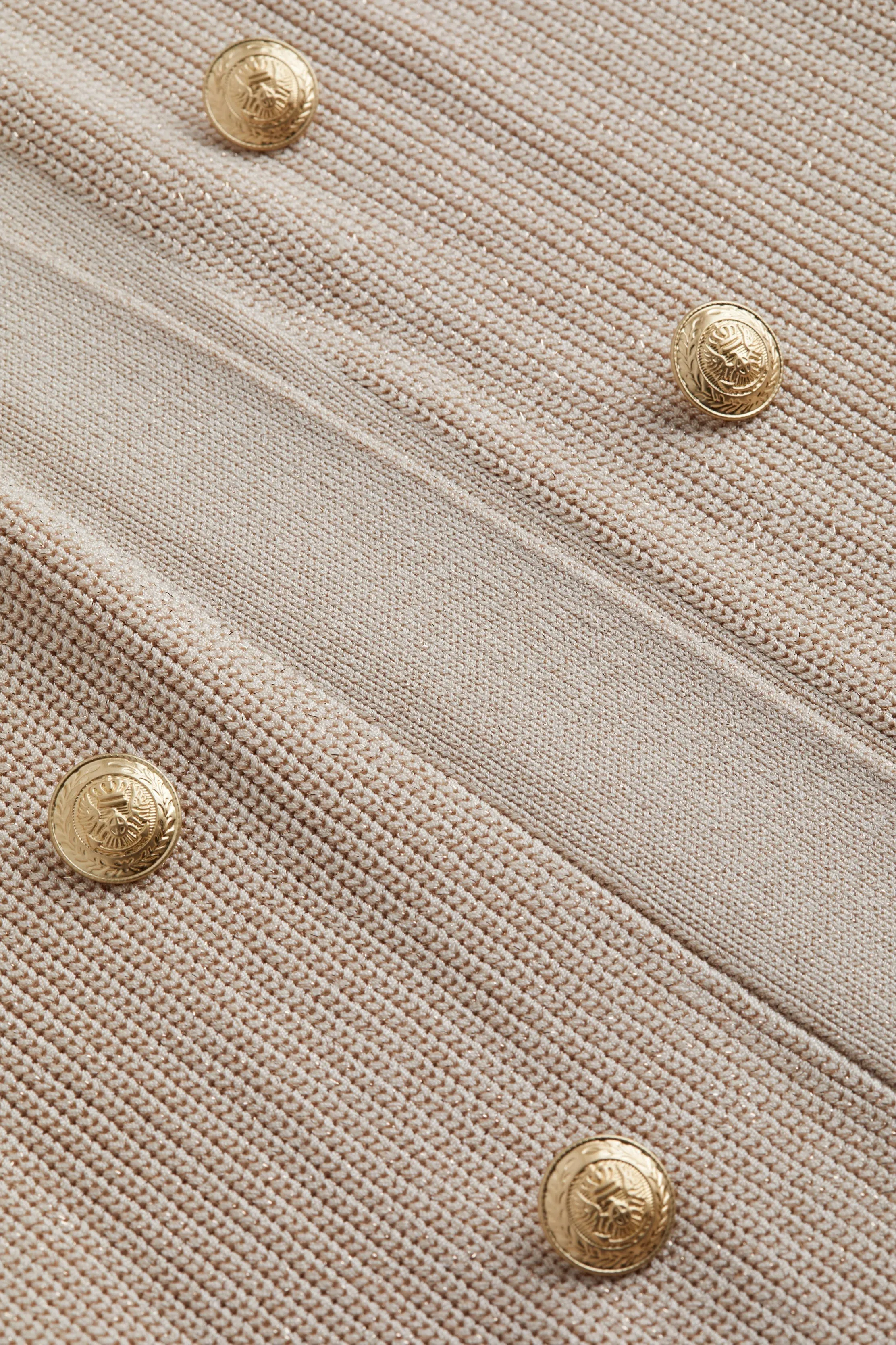 L'Agence Noe Double Breasted Cardigan in Pecan