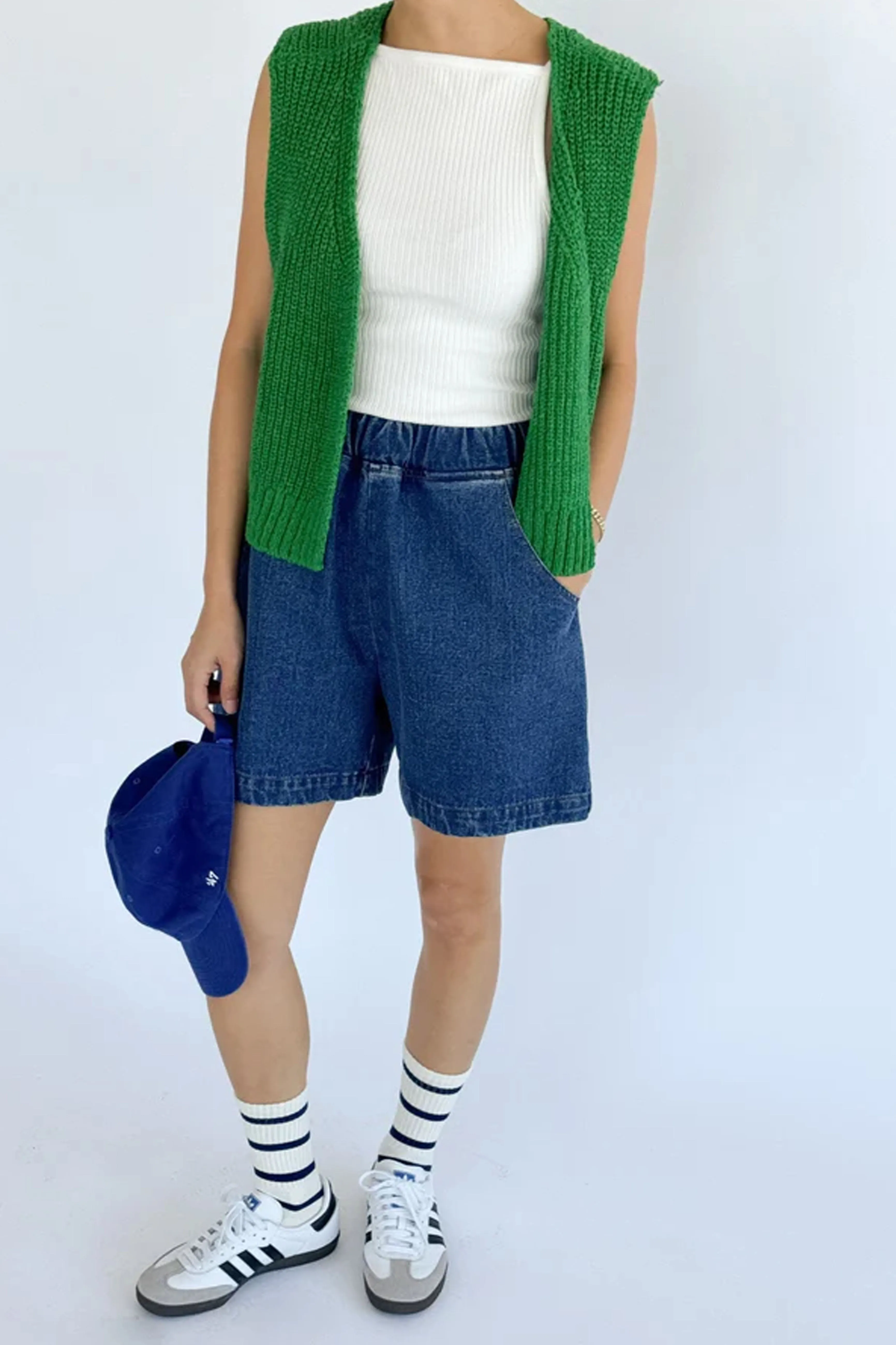 Le Bon Shoppe Granny Green Pepper Sweater Vest