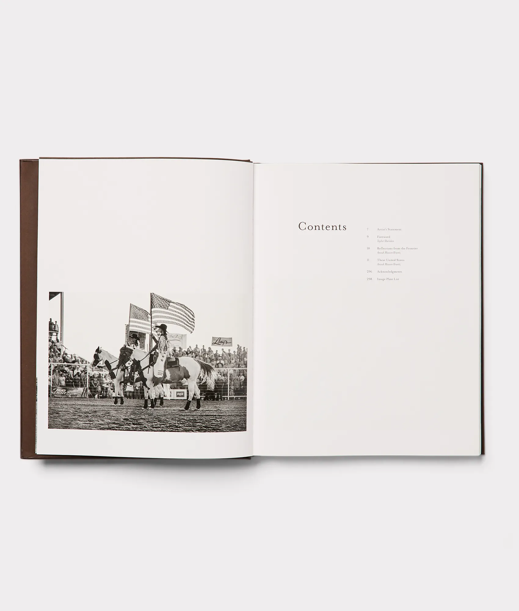 Leather Bound Cowboy Book :: Brown