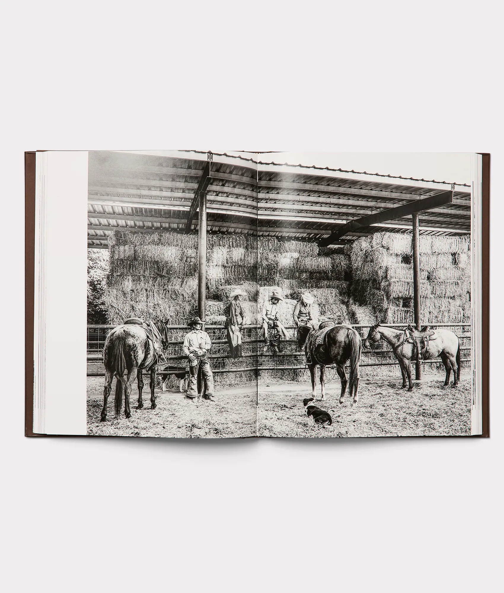 Leather Bound Cowboy Book :: Brown