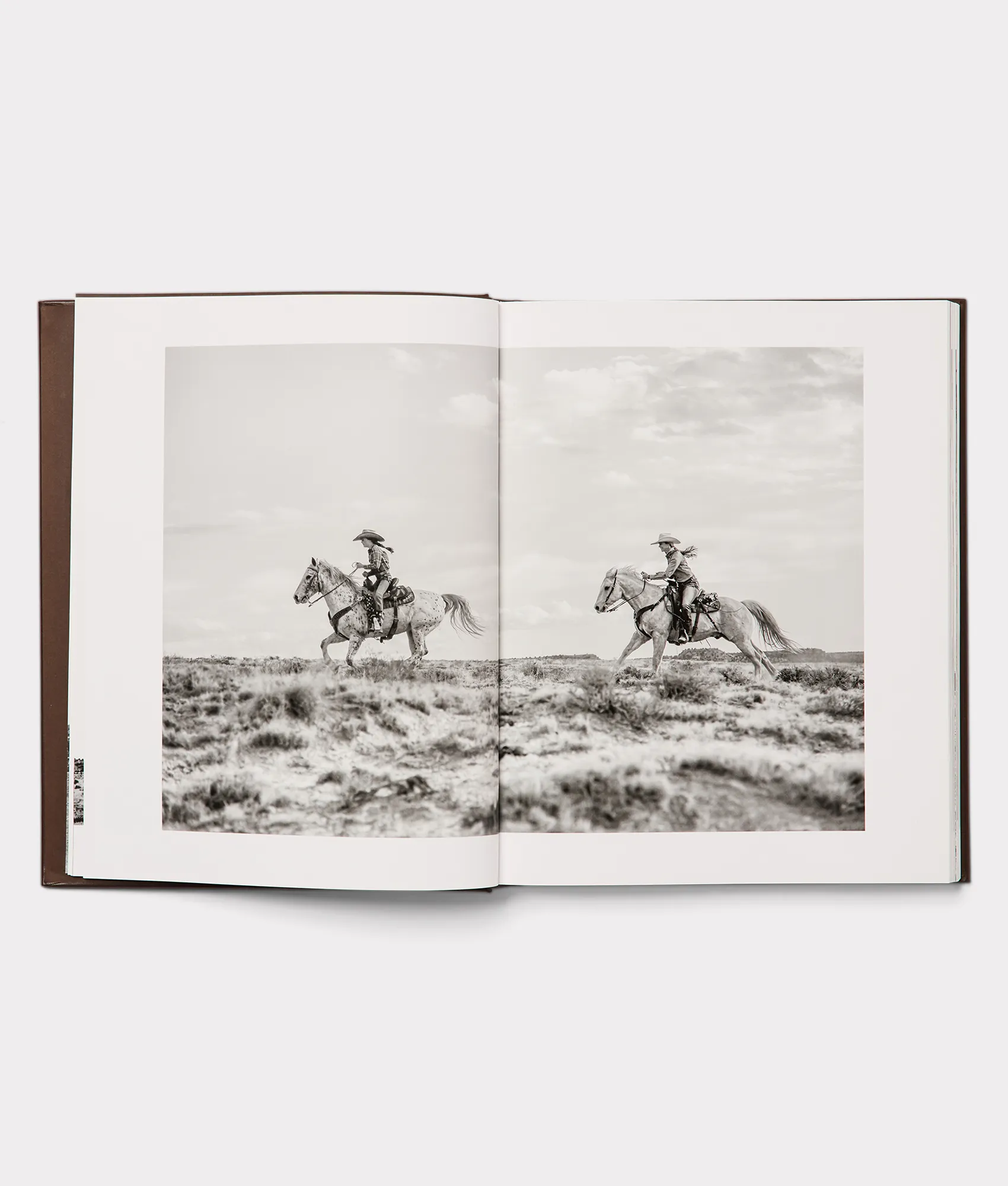 Leather Bound Cowboy Book :: Brown