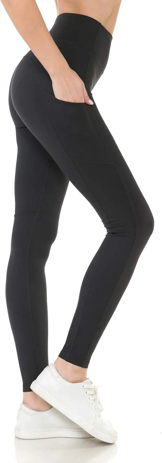 Leggings Depot High Waist Athletic Leggings for Women Tummy Control Pocket Yoga Pants