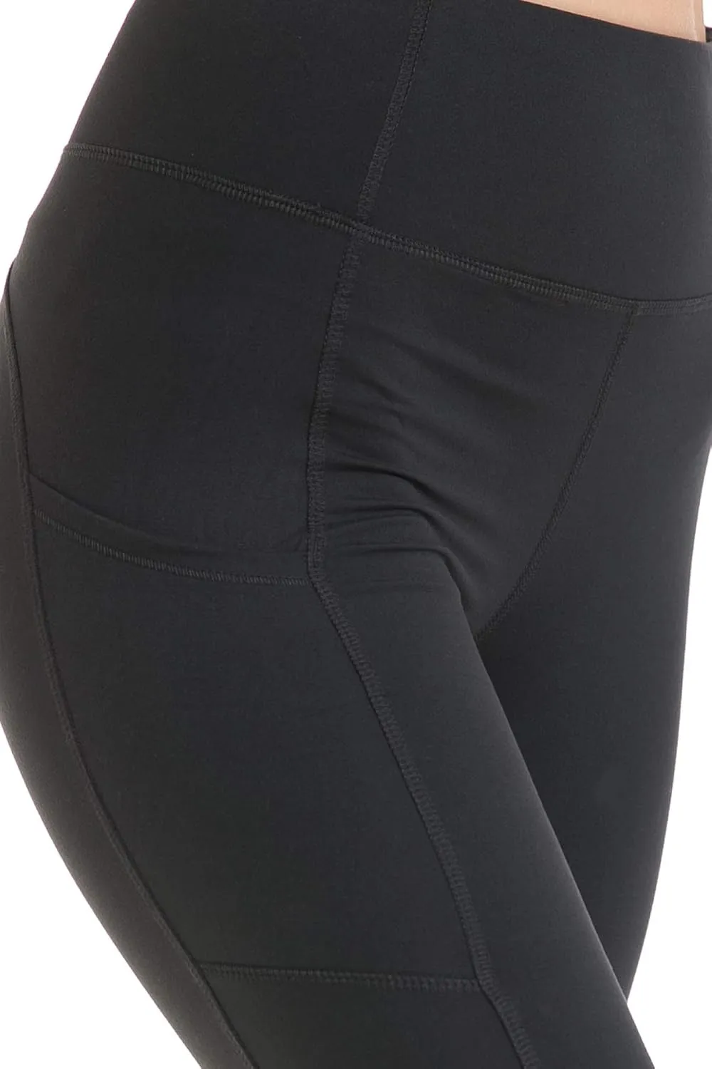 Leggings Depot High Waist Athletic Leggings for Women Tummy Control Pocket Yoga Pants