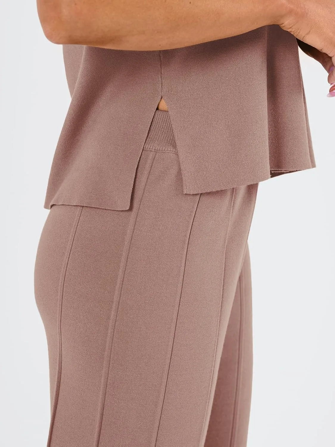 LILLUSORY 2 Piece Sets for Women Summer Vacation 2025 Lounge Outfits Matching Two Pcs Spring Knit Tracksuits Sweat Suits