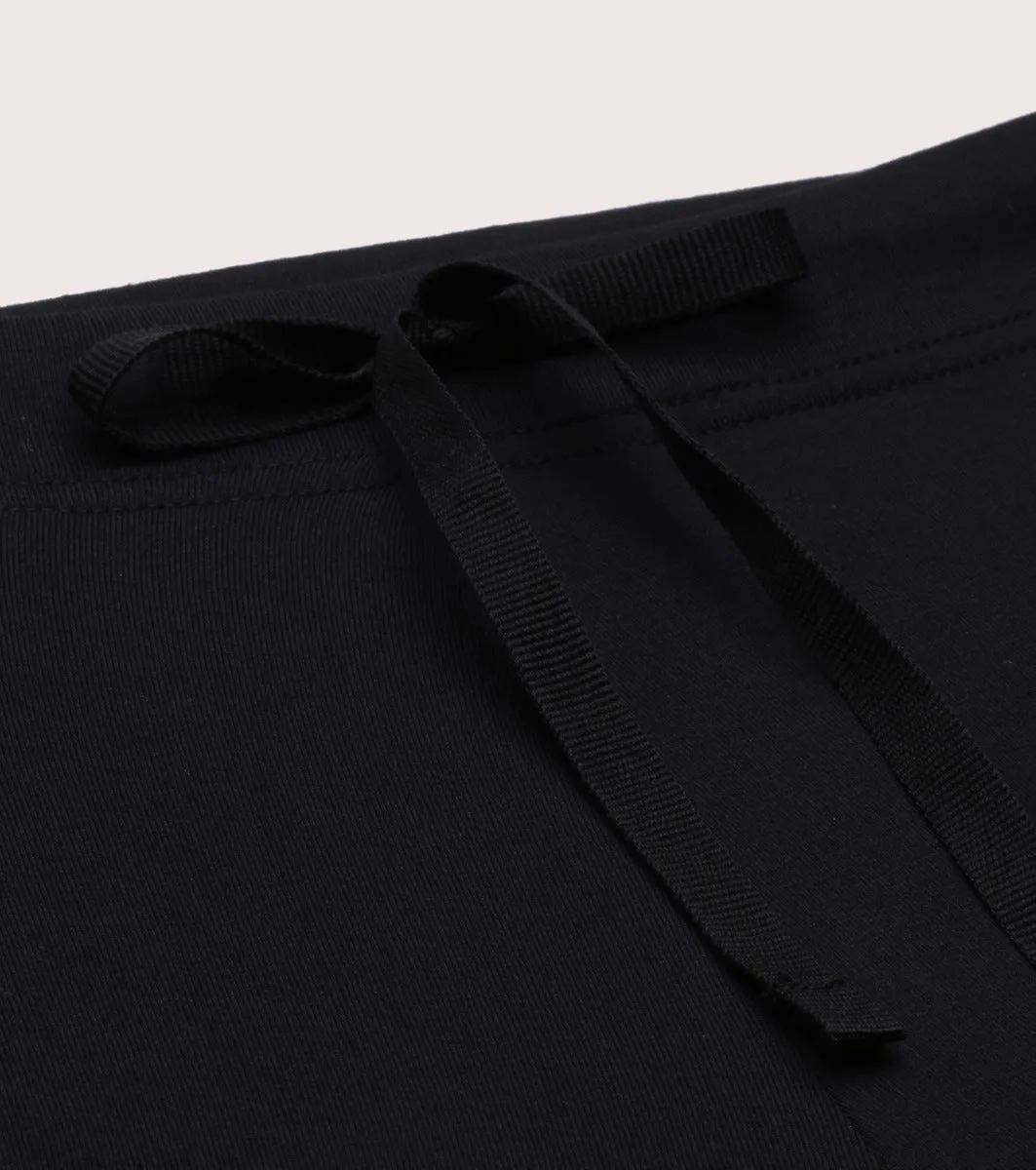Lounge Pants | Basic Straight Leg Pants With Adjustable Drawstring And Zipper Pockets