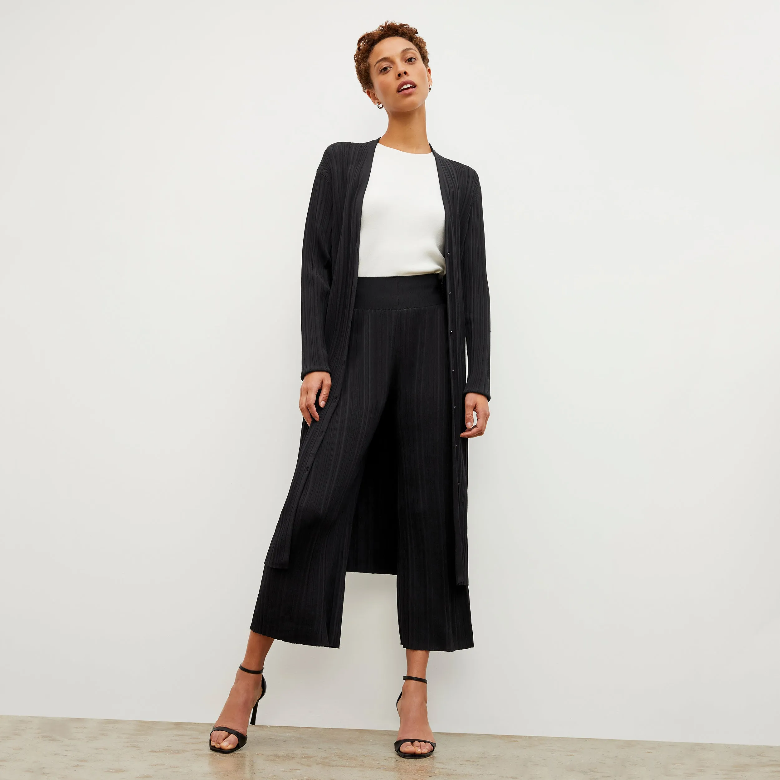 Marijane Pant - Textured Knit :: Black