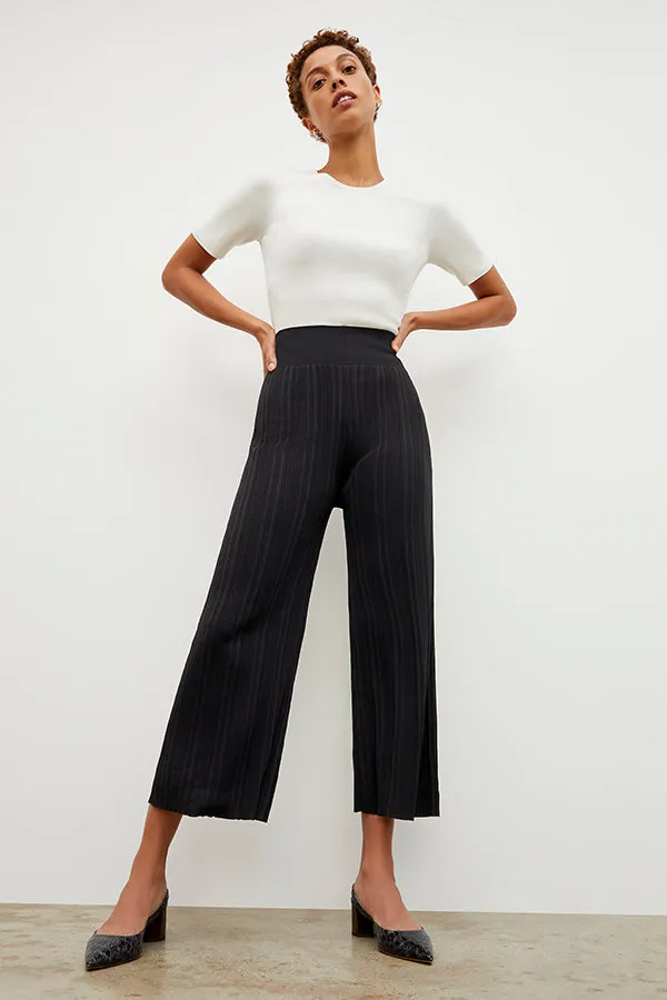 Marijane Pant - Textured Knit :: Black