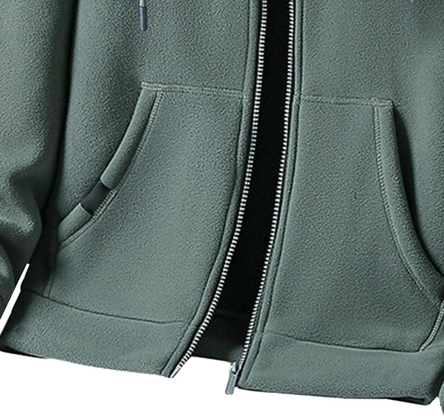 Men's Winter Warm Zip Up Hoodie Heavyweight Fleece Hoooed Sweatshirt Trendy Zip Up Fleece Fashion Outfits