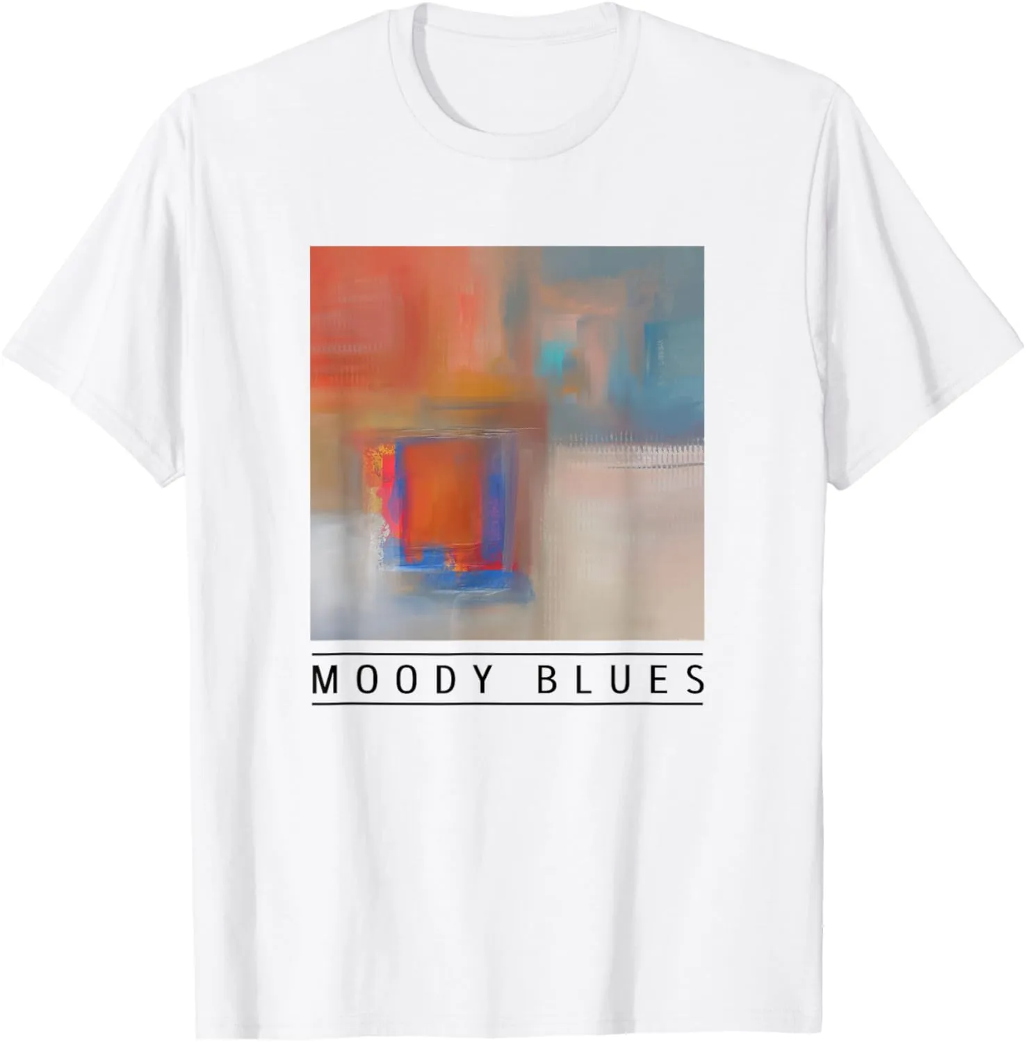 MOODY BLUES (B) Abstract Art T-Shirt