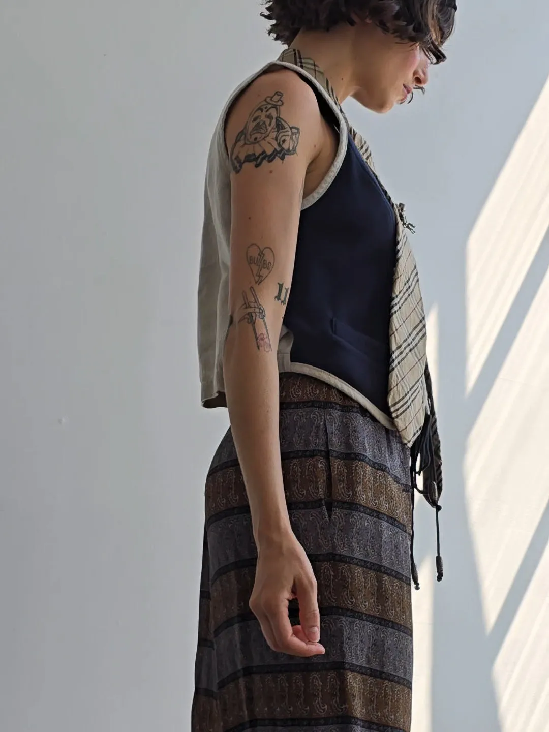 Natural Fibers Knit Vest (M)