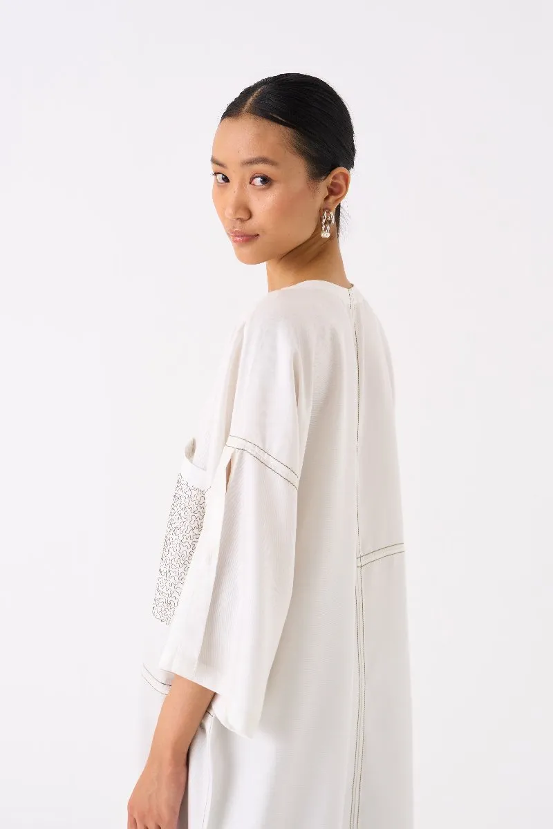 Patch Pocket Tunic Co ord Set of 2 Ivory