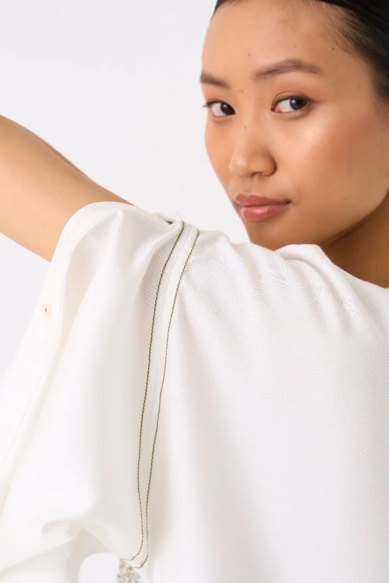 Patch Pocket Tunic Co ord Set of 2 Ivory