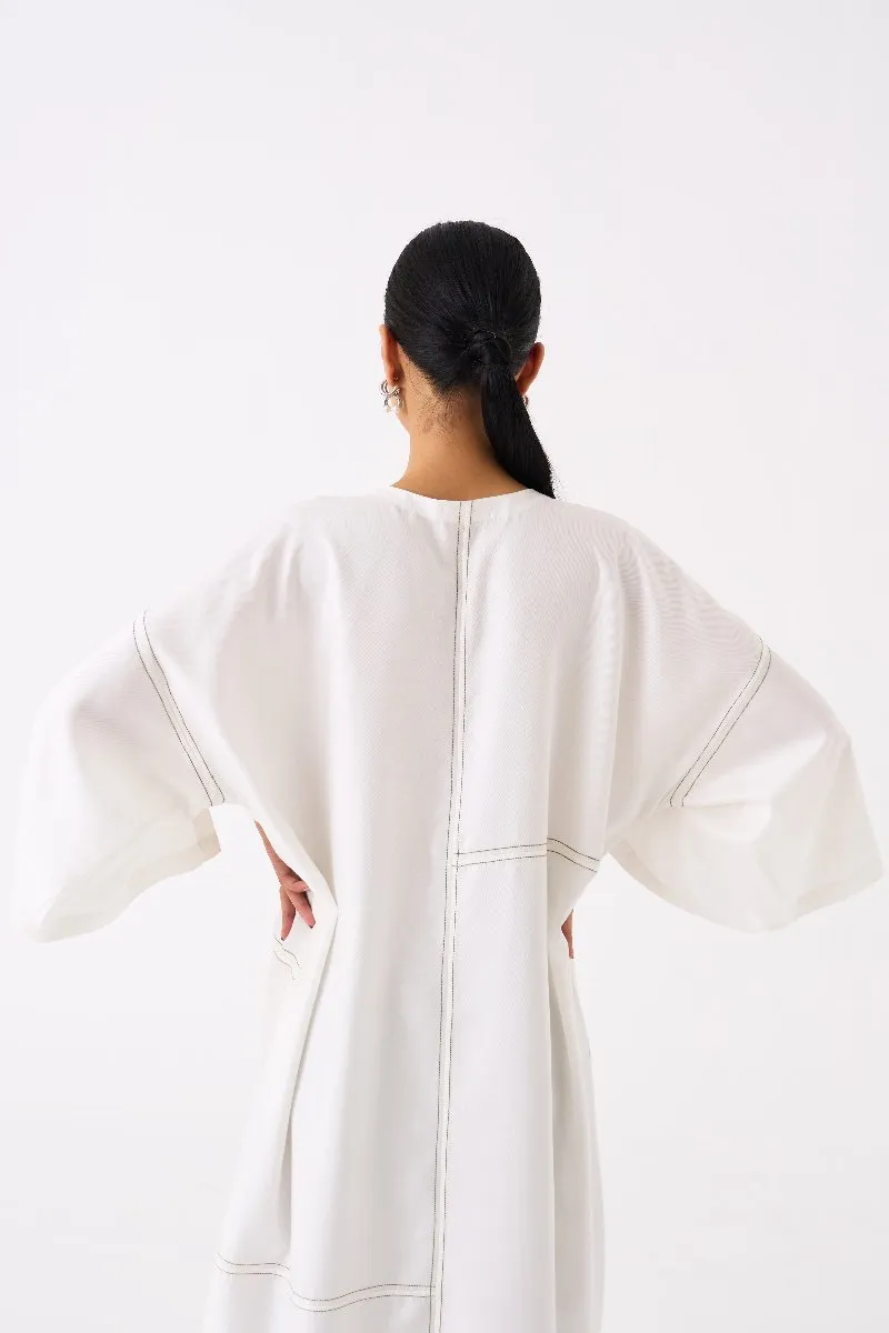 Patch Pocket Tunic Co ord Set of 2 Ivory
