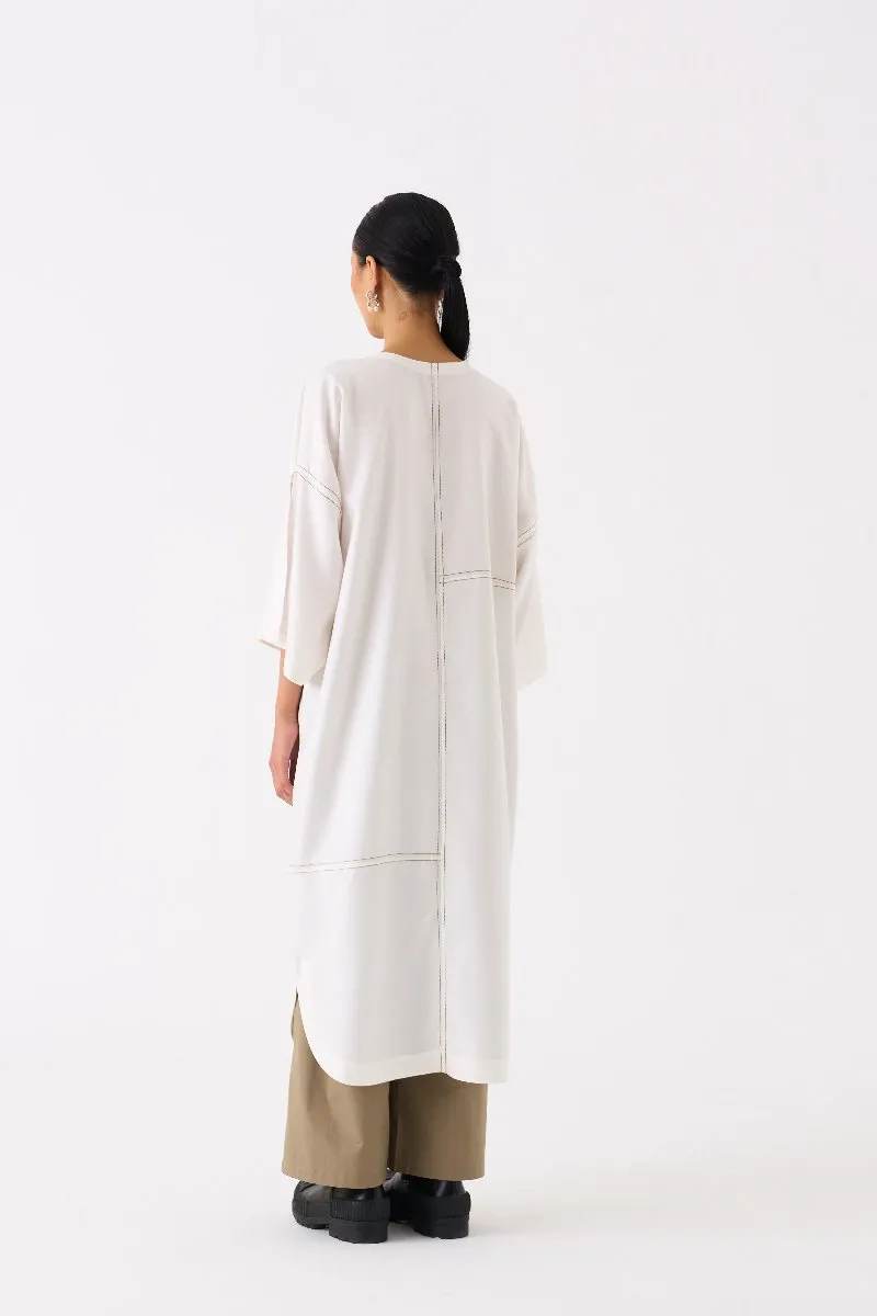 Patch Pocket Tunic Co ord Set of 2 Ivory