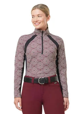Rail Side Quarter Zip Fleece Tech Top - Print