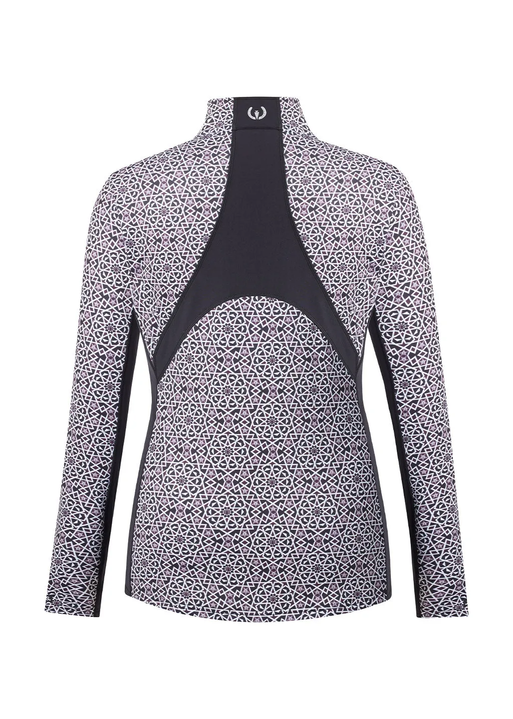 Rail Side Quarter Zip Fleece Tech Top - Print