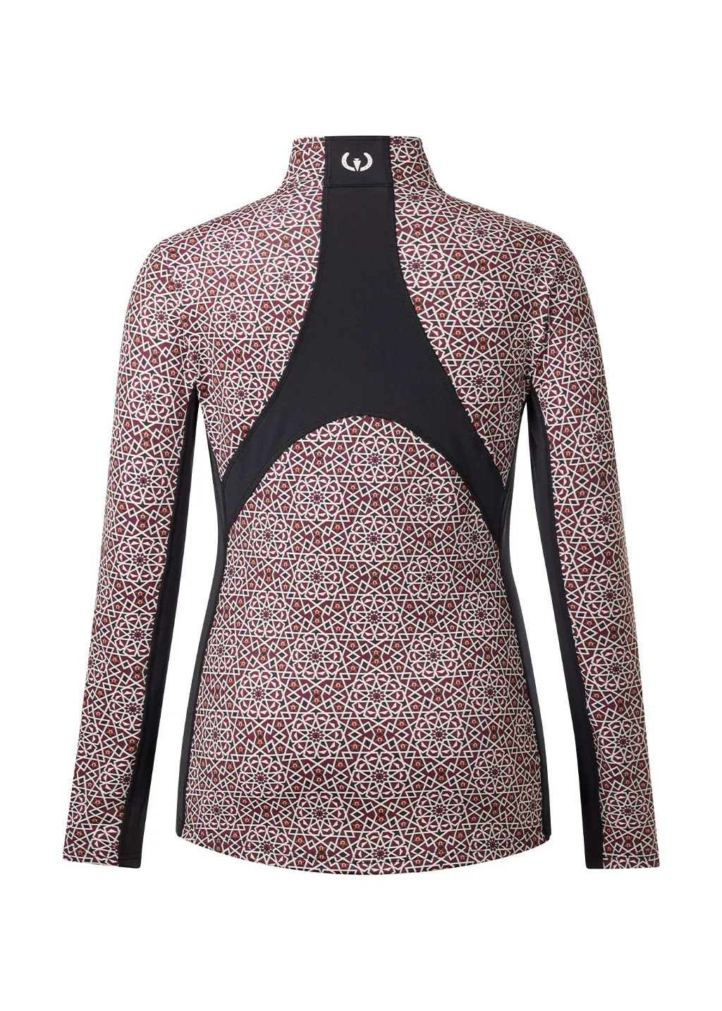 Rail Side Quarter Zip Fleece Tech Top - Print