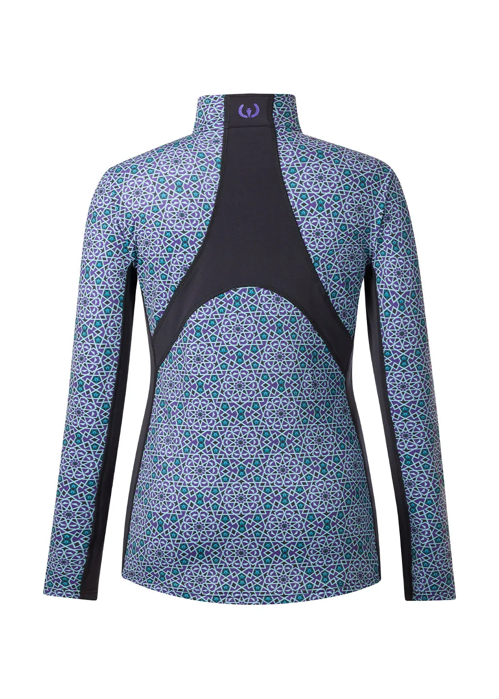 Rail Side Quarter Zip Fleece Tech Top - Print