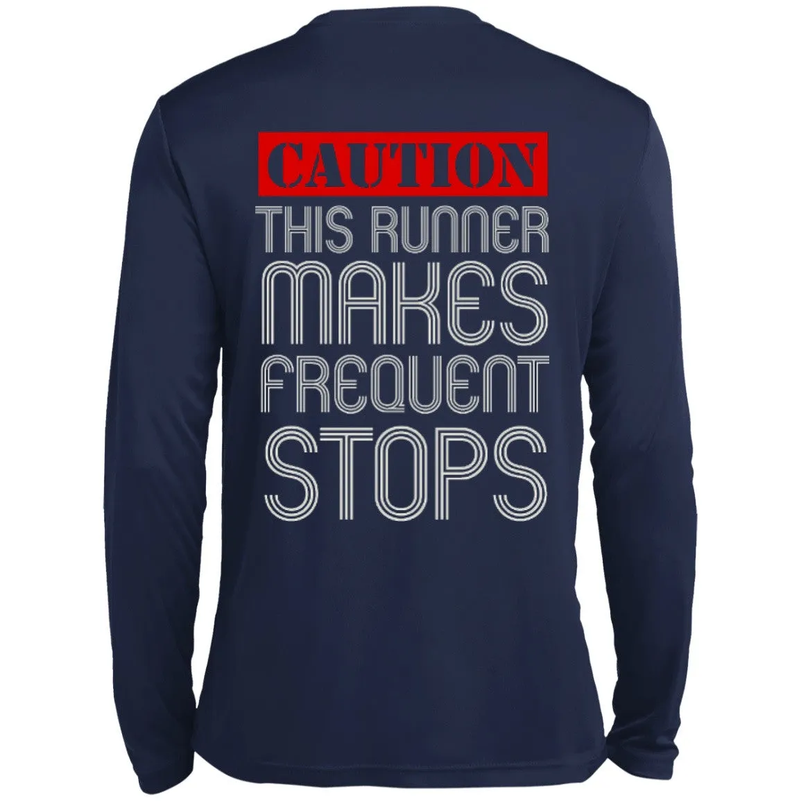 Runner Caution Unisex Long Sleeve Dri-Fit