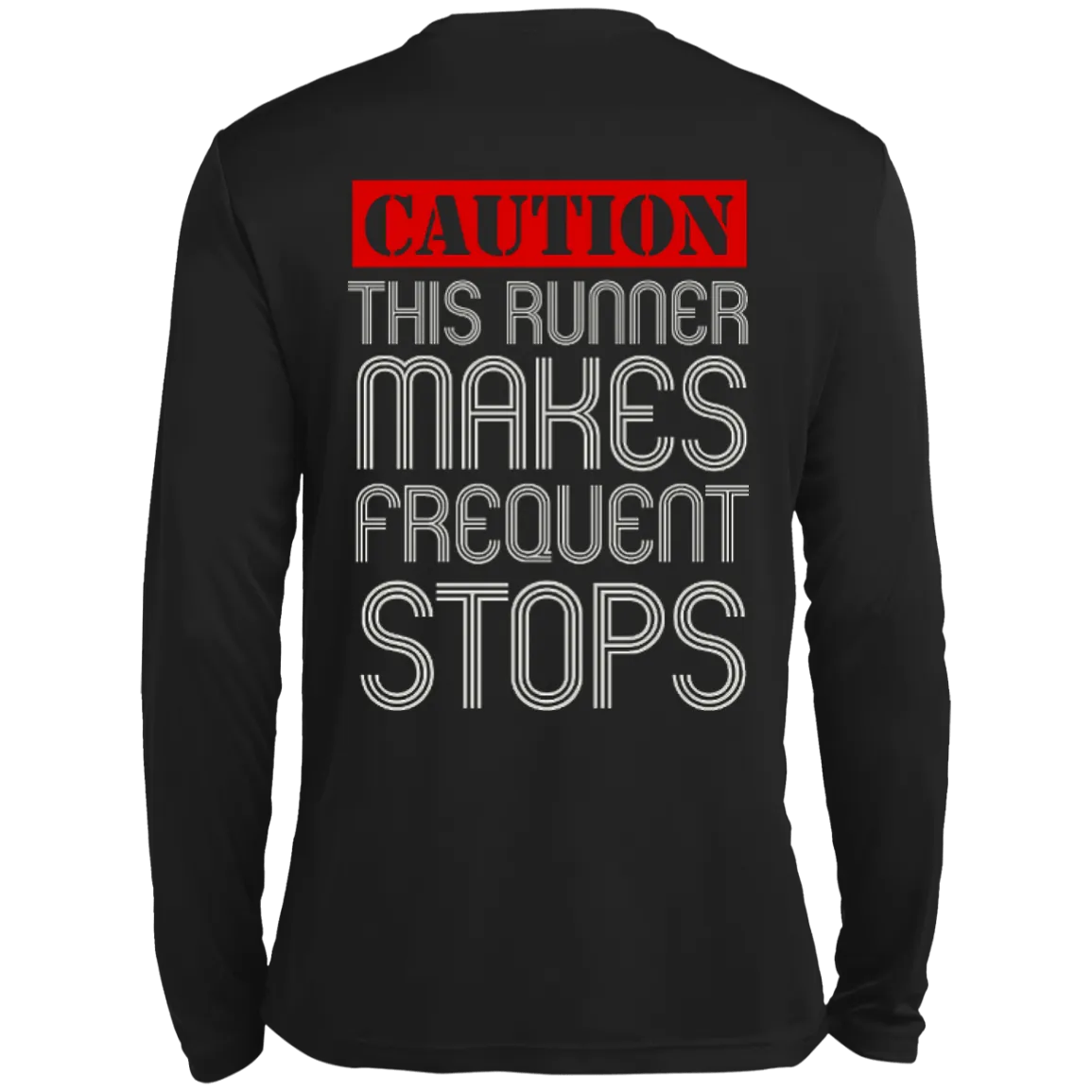 Runner Caution Unisex Long Sleeve Dri-Fit