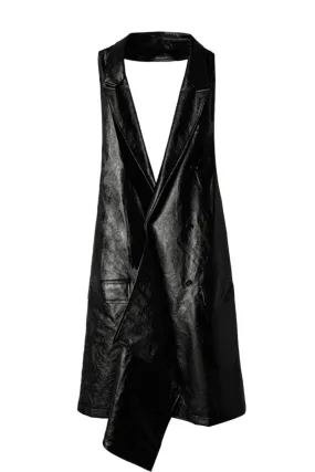 Sleeveless Leather Jacket