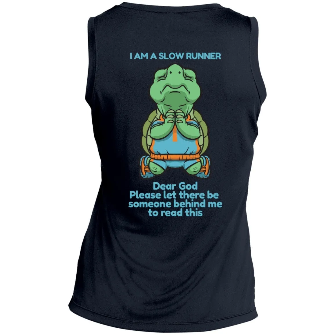 Slow Runners Ladies Sleeveless Dri Fit V Neck