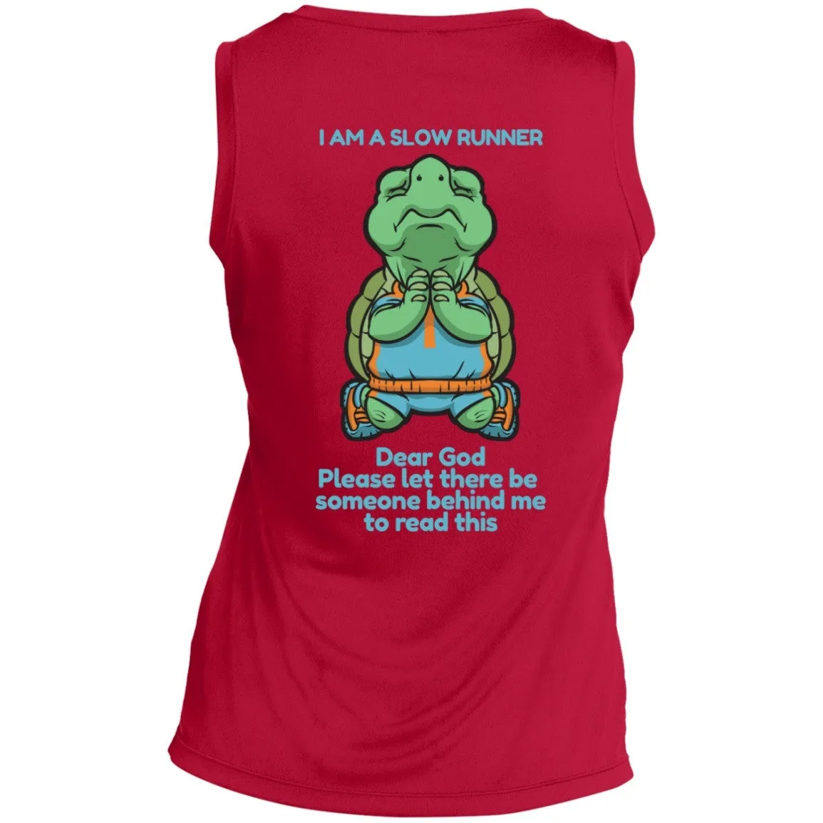 Slow Runners Ladies Sleeveless Dri Fit V Neck