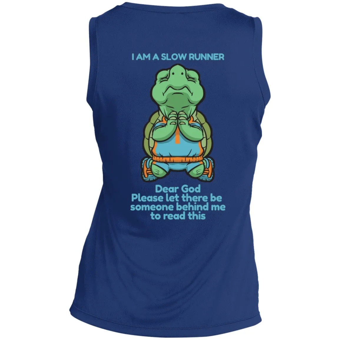 Slow Runners Ladies Sleeveless Dri Fit V Neck