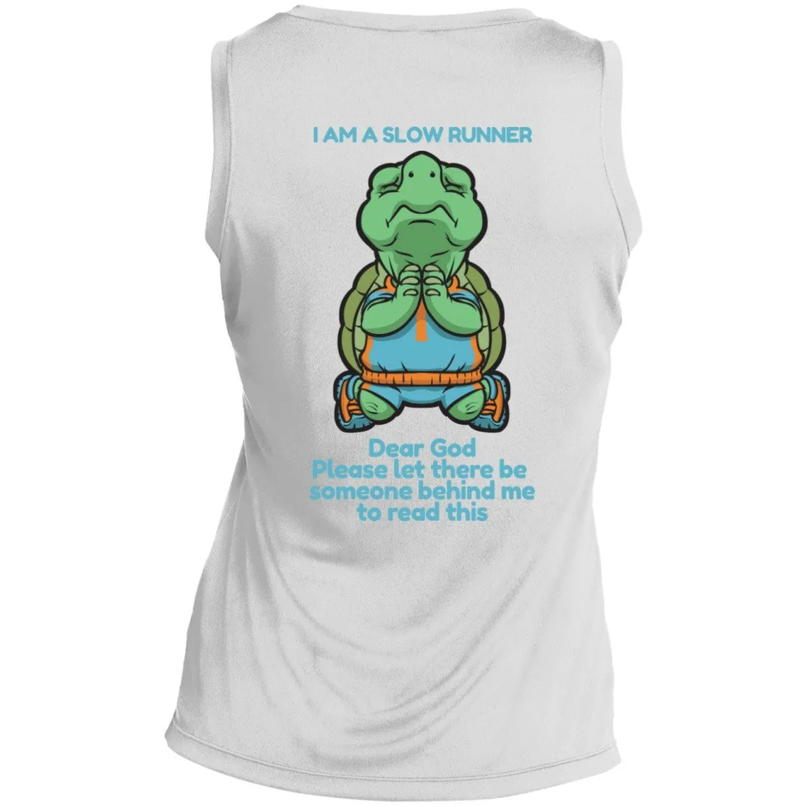 Slow Runners Ladies Sleeveless Dri Fit V Neck
