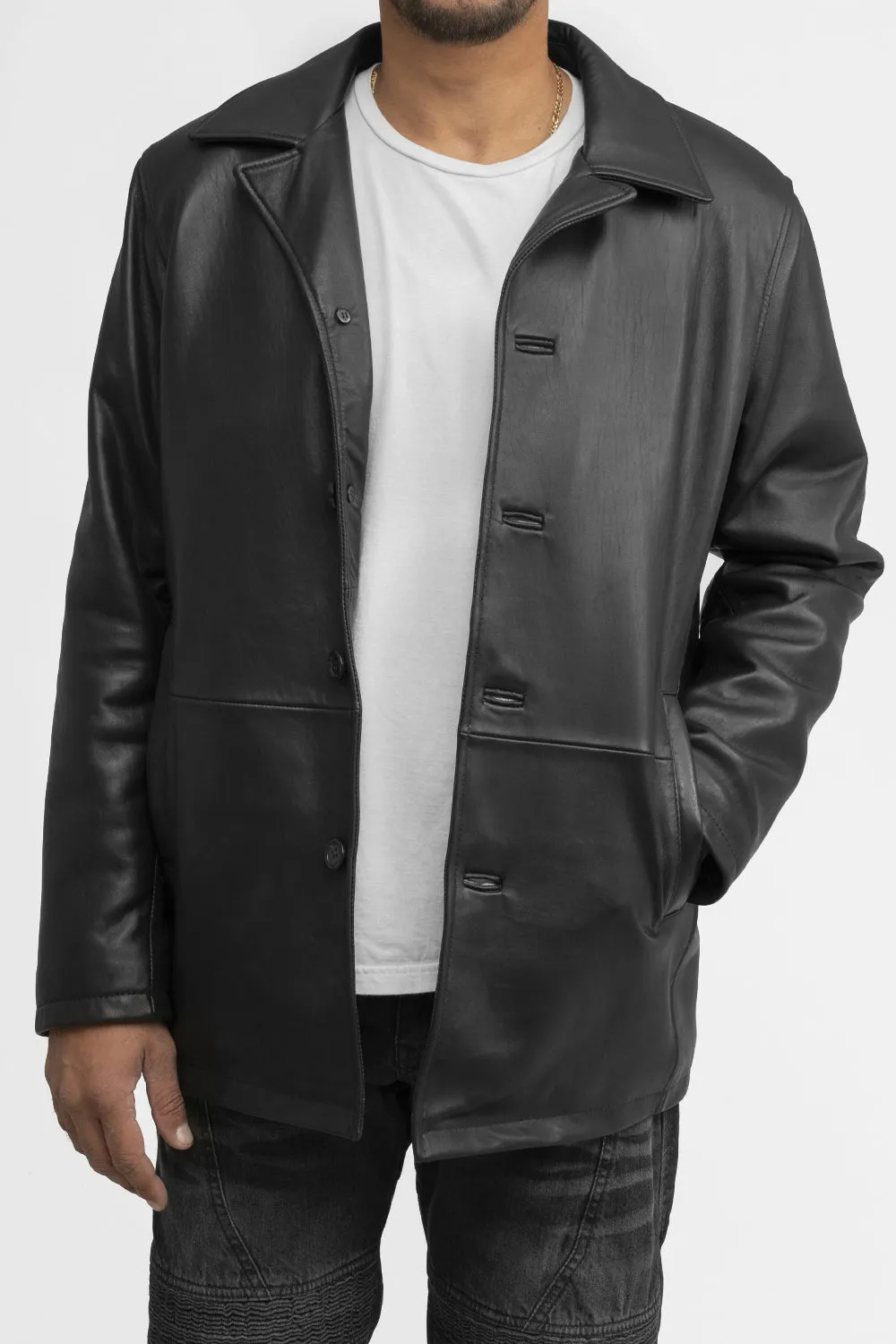 Strata Mens Fashion Leather Jacket