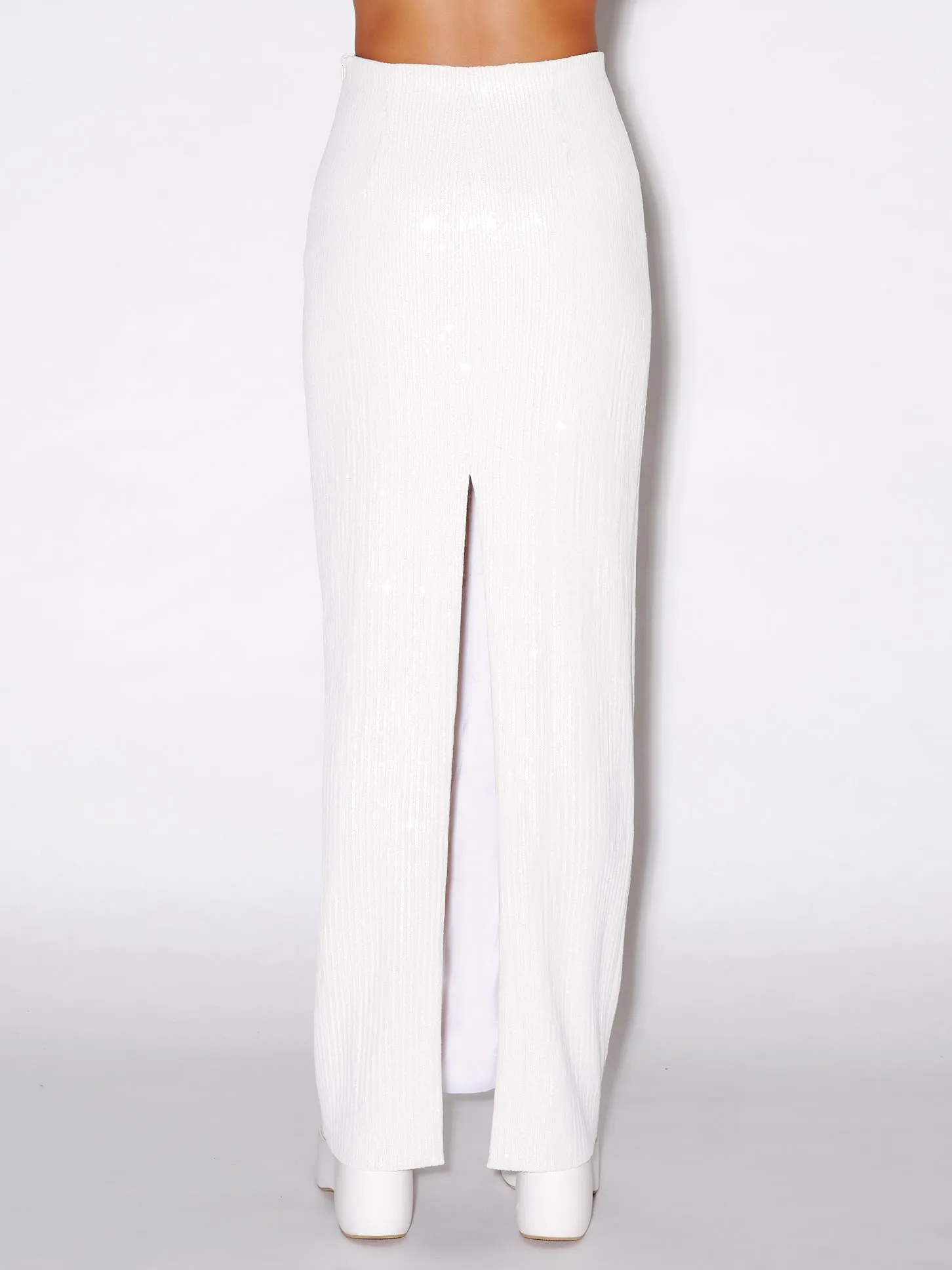 TAPERED MAXI SKIRT