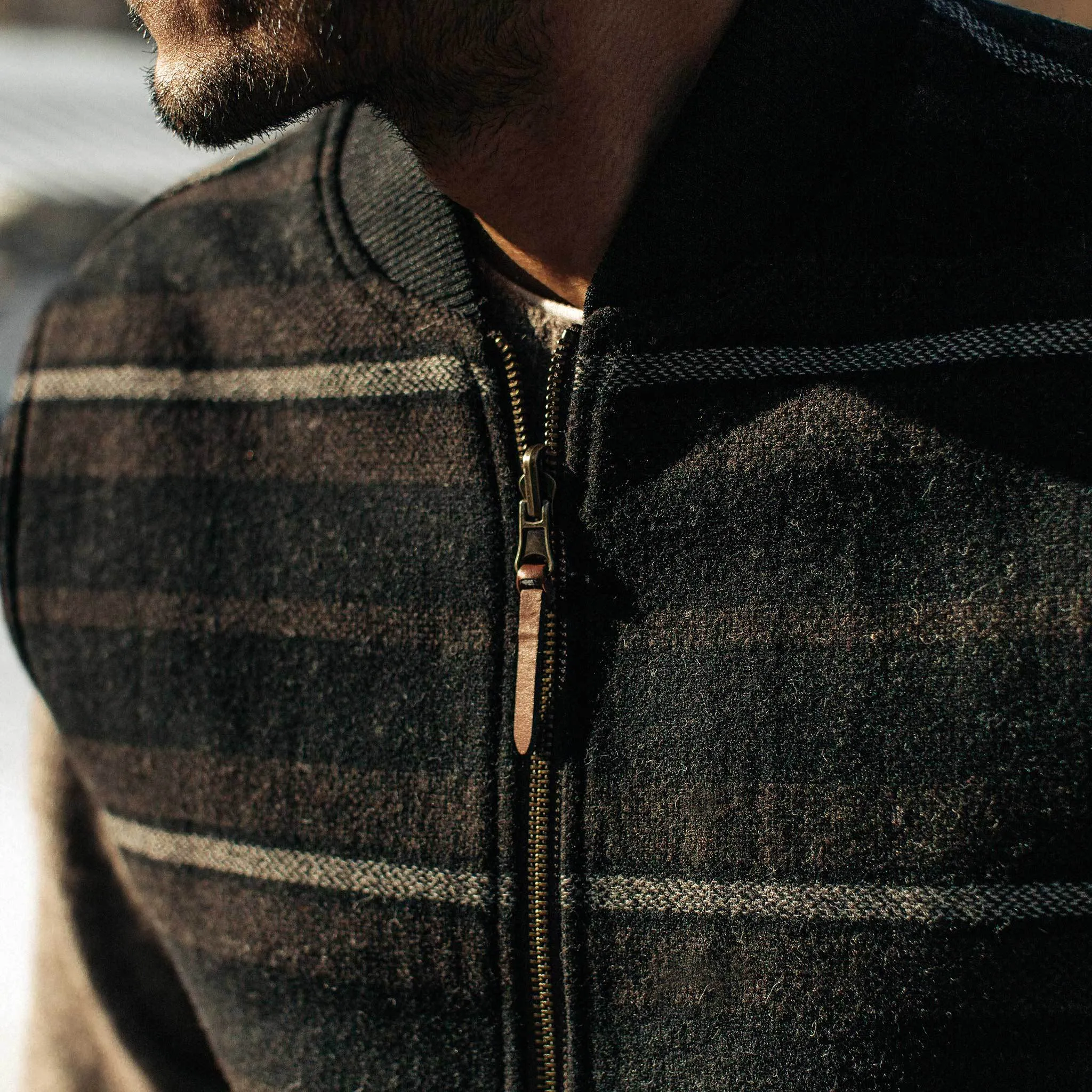 The Able Vest in Wool Beach Cloth