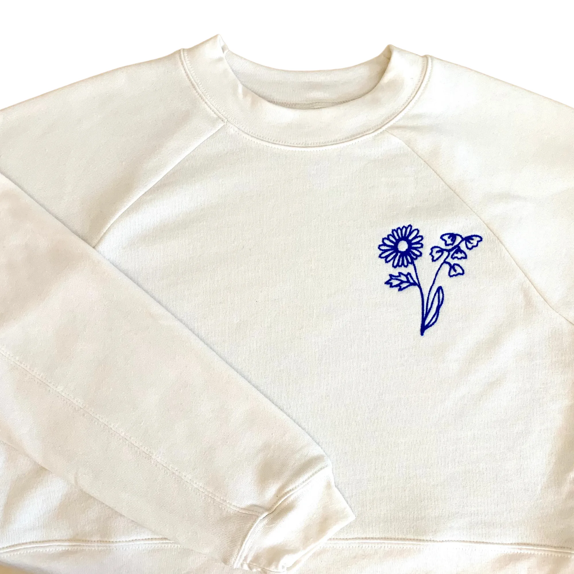 The Birth Flower Sweatshirt - Cream