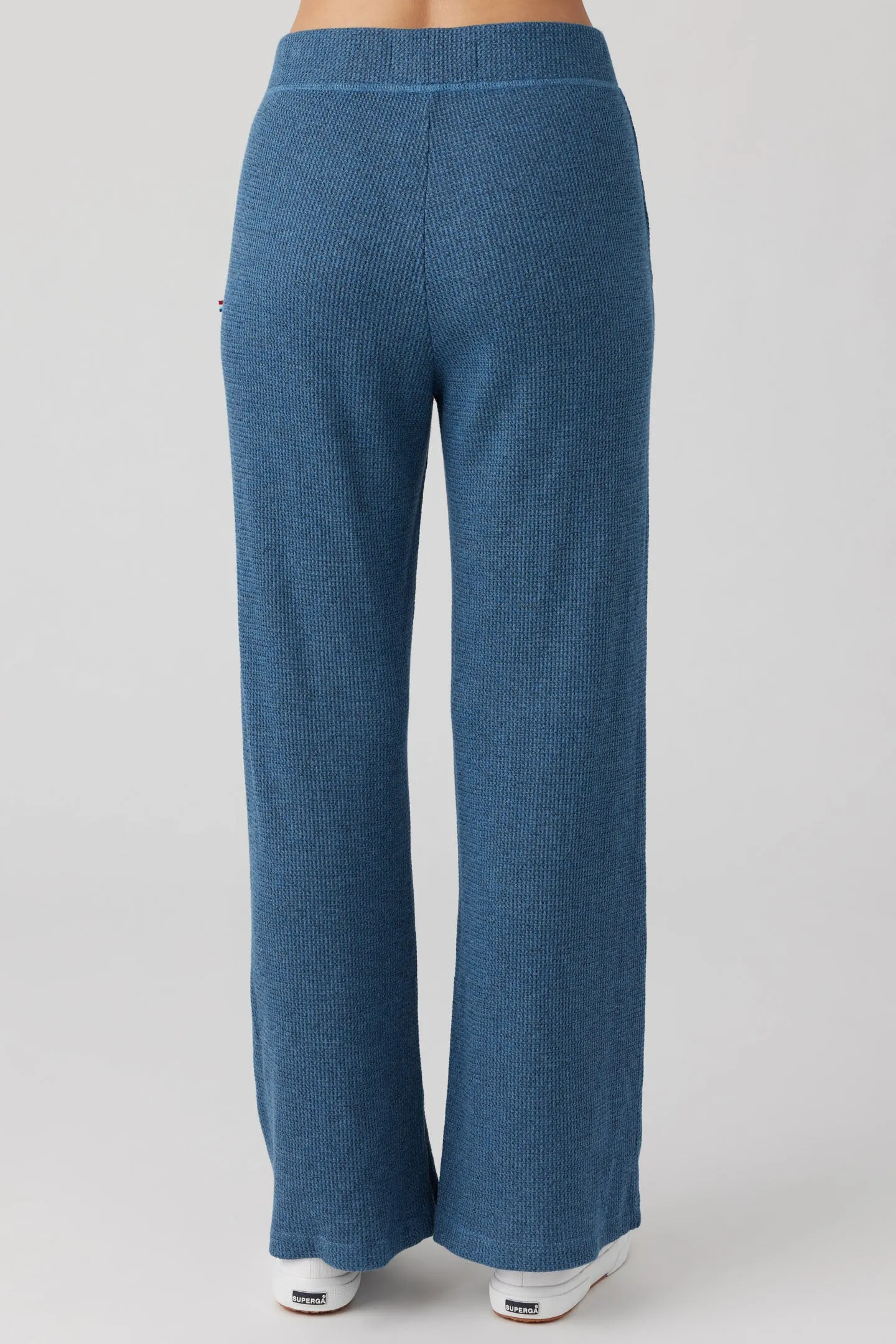 Thermal Wide Leg Pant - Atlantic