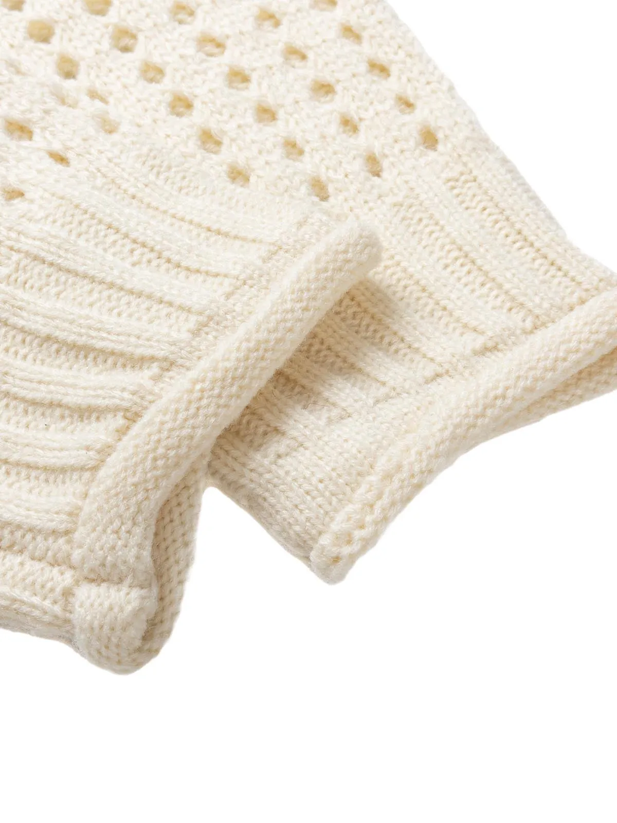 Thesupermade Openwork Jacquard Knit Sweater