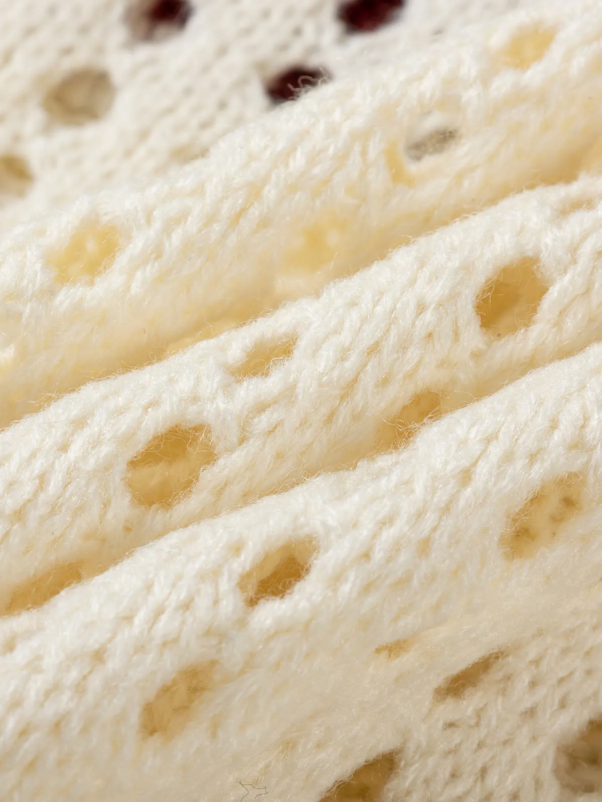 Thesupermade Openwork Jacquard Knit Sweater