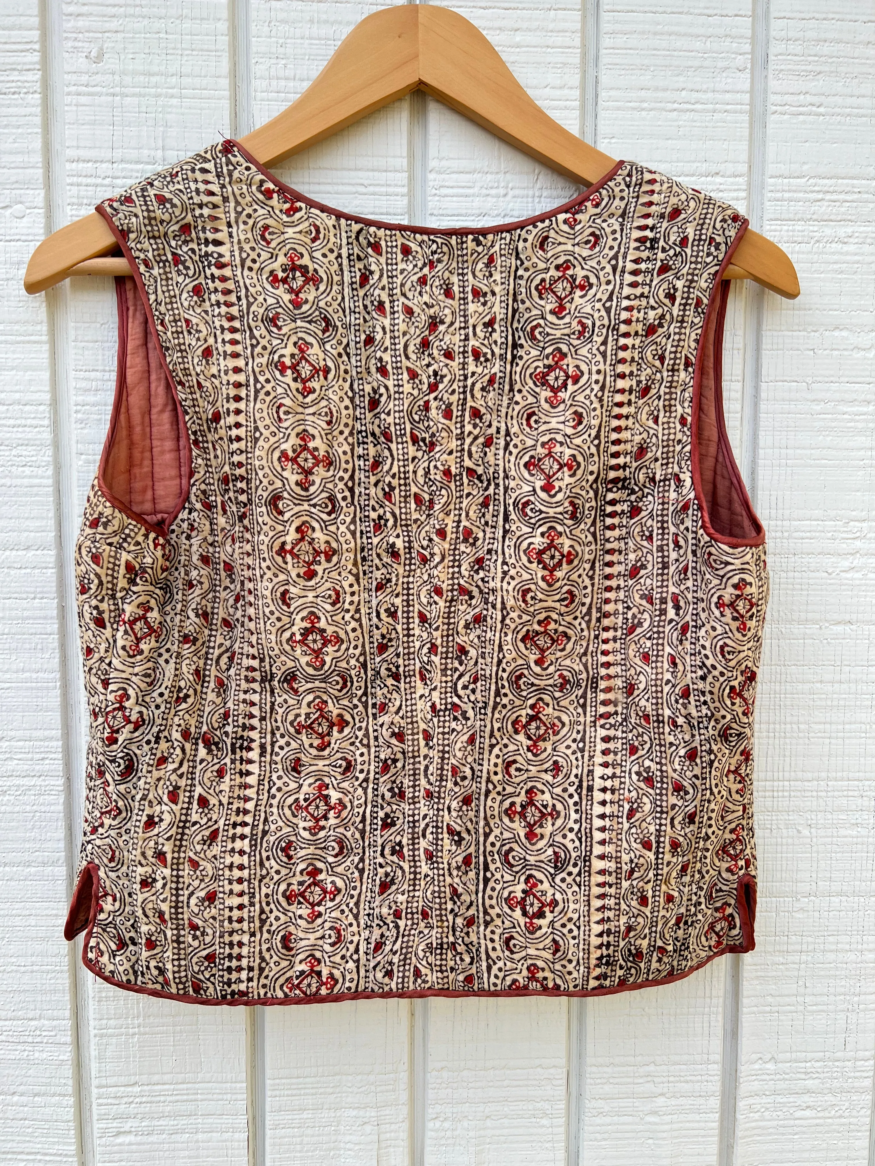 VINTAGE: '70s Cotton Quilted Vest