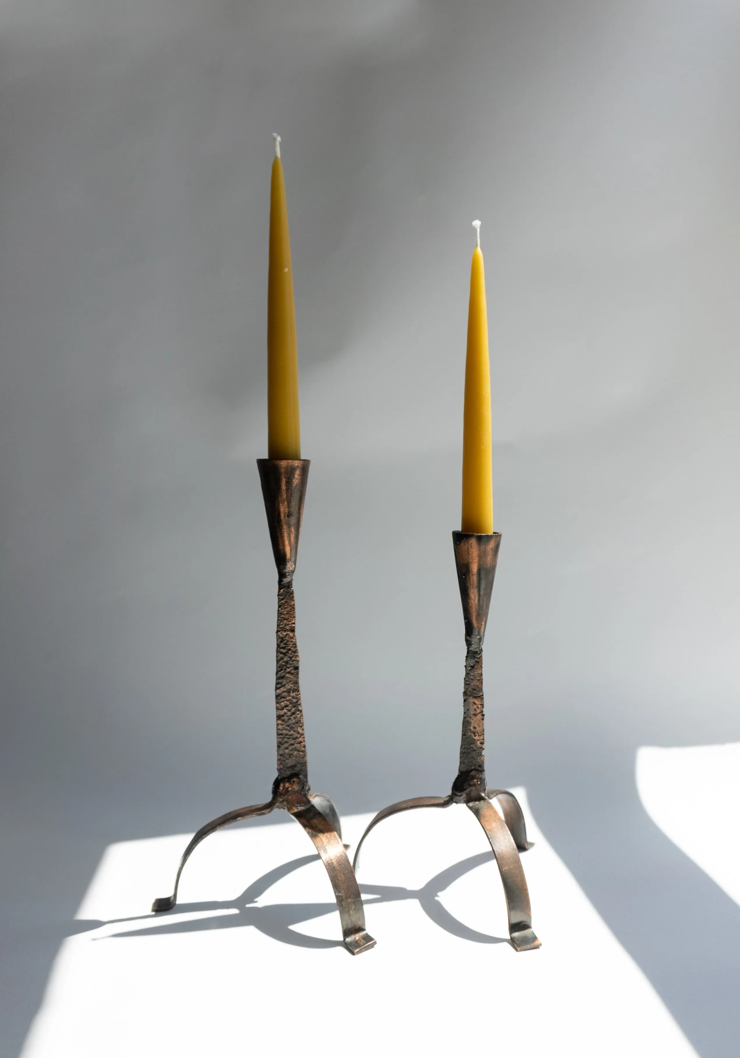 Vintage Brutalist Candlesticks