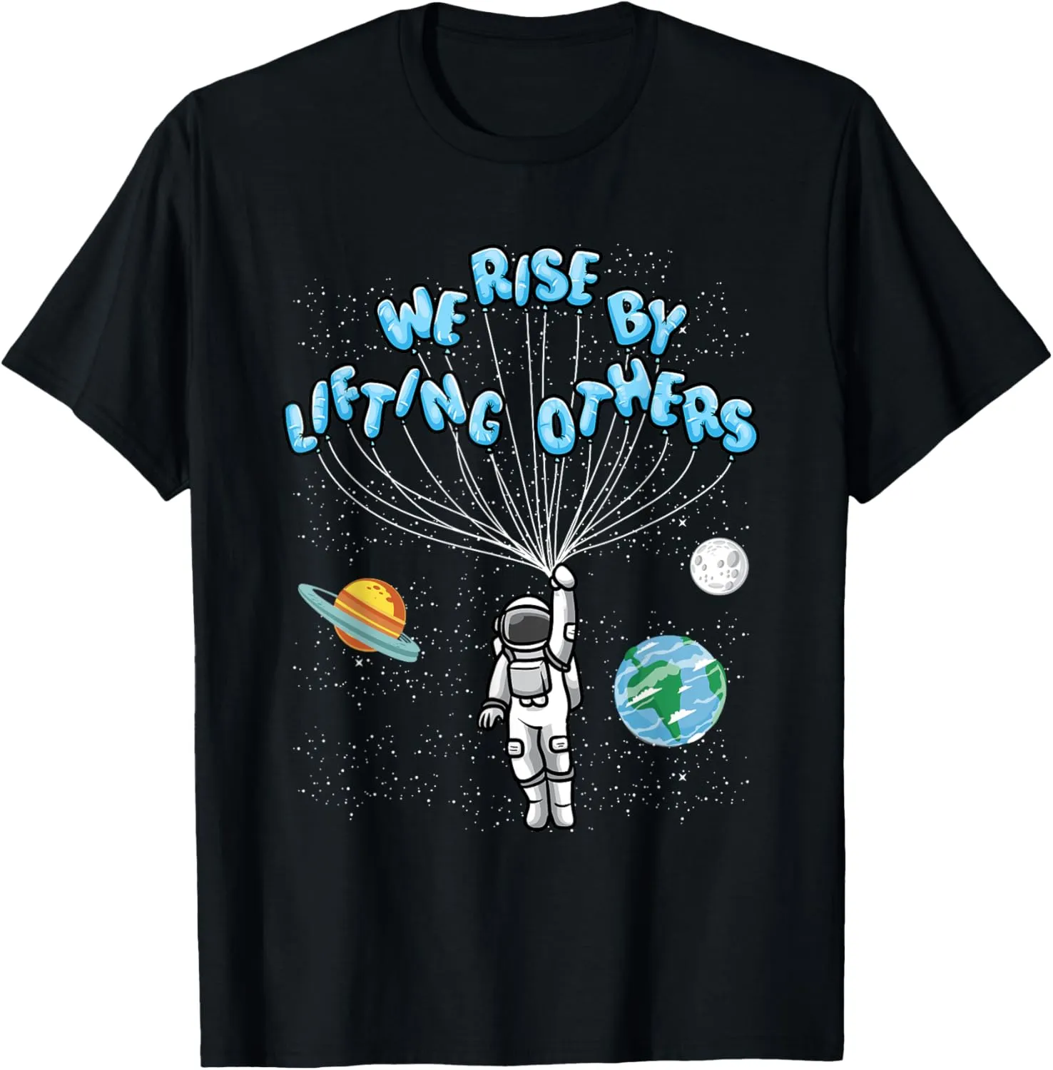 We Rise" Motivational Quote T-Shirt - Classic Fit, Short Sleeve, Adult