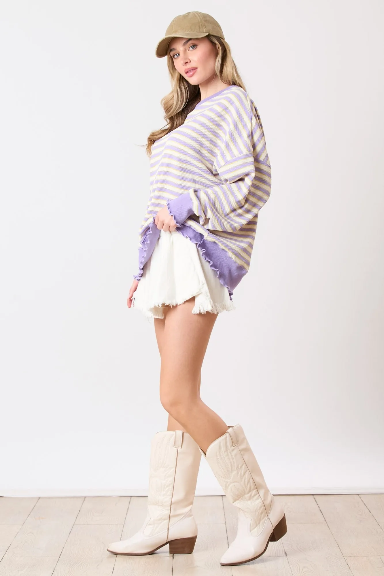'What to Say' Top - Lavender