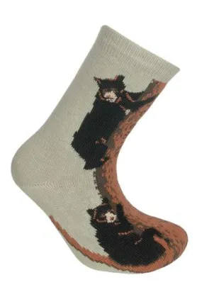 Wheel House Designs Bear Climbing for Children Sock