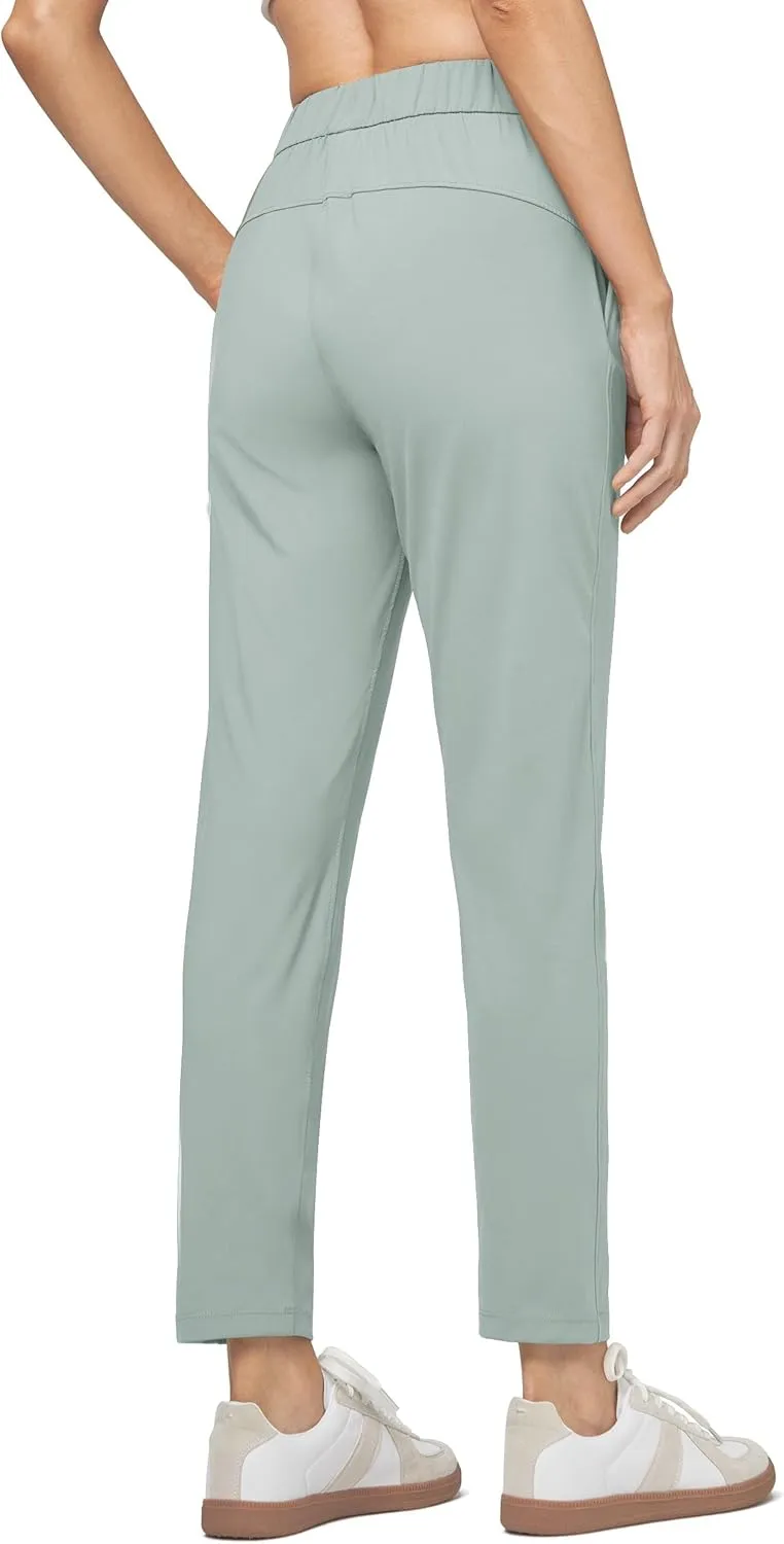 Willit Women's Golf Travel Pants Lounge Sweatpants 7/8 Athletic Pants Quick Dry On The Fly Pants