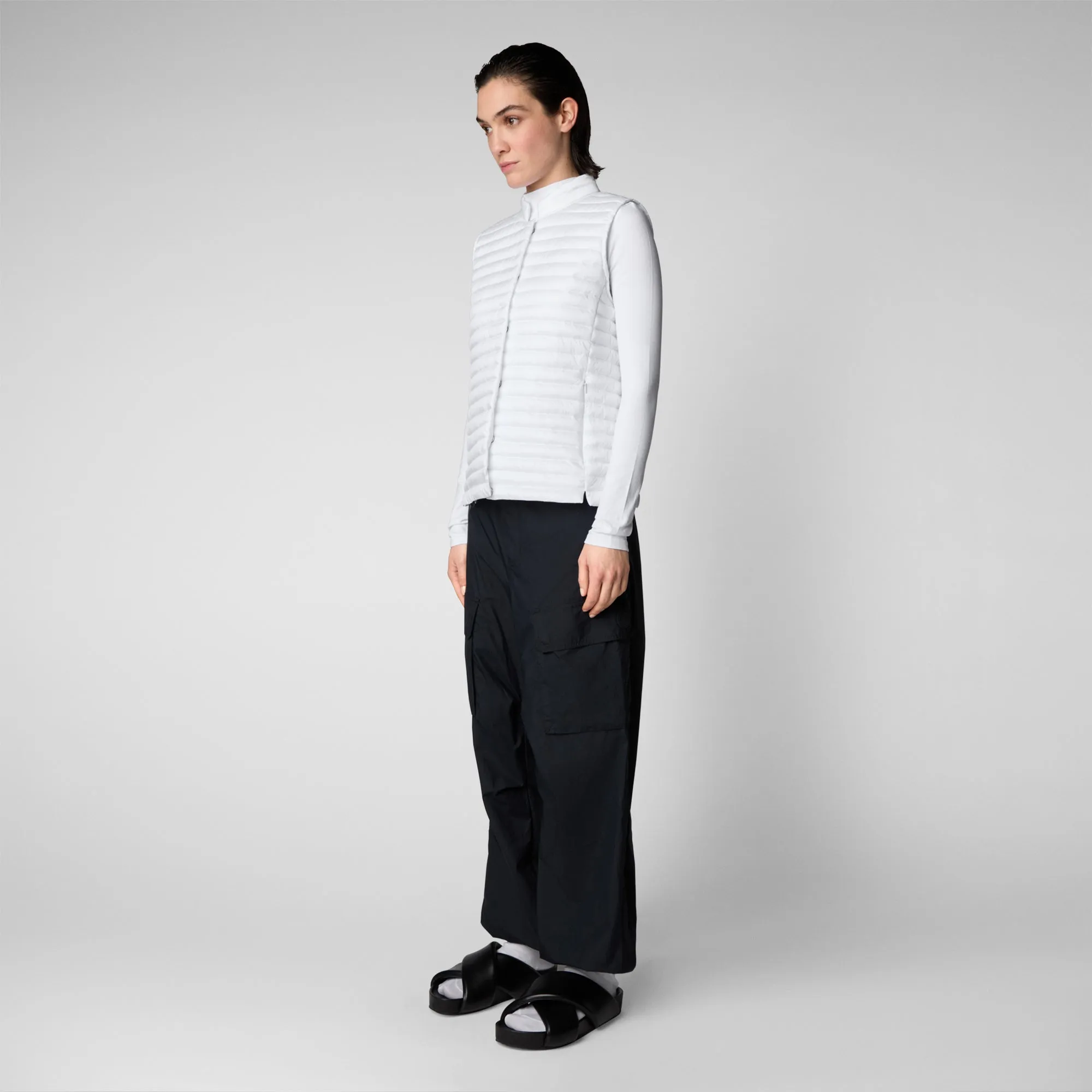 Woman's vest Aria in white