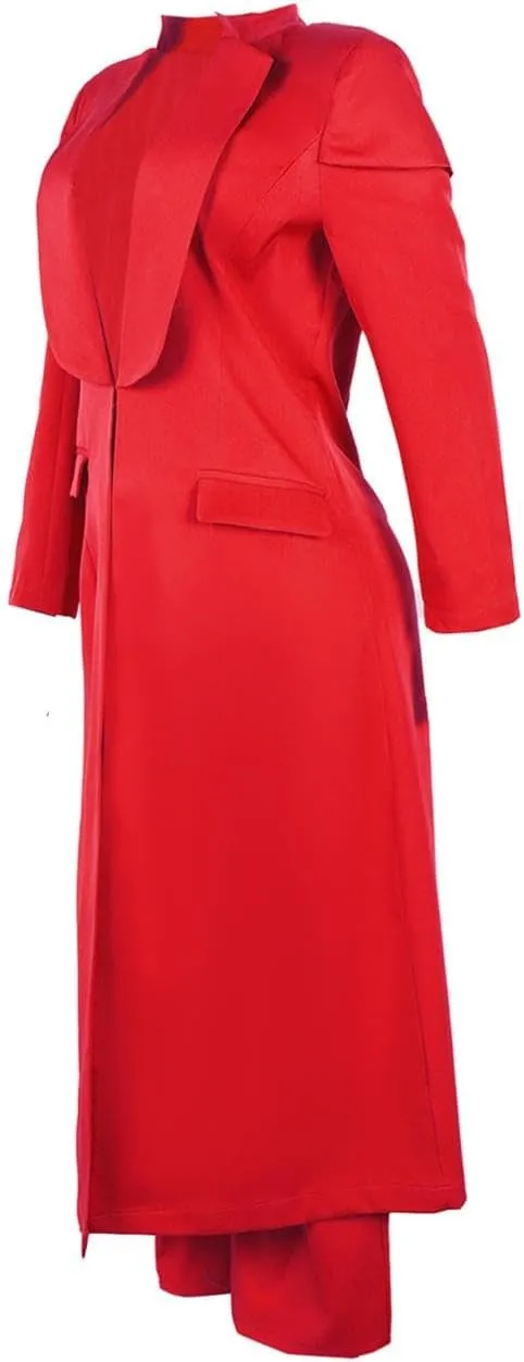 Women Two Piece Dressy Long Blazer Jackets High Waisted Straight Leg Pants Suits Set Business Casual Office