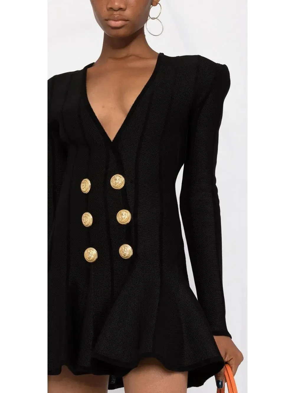 Women’s Black A-Line Knit Mini Dress